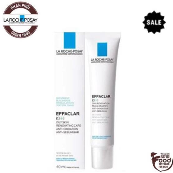 Kem Dưỡng Giảm Mụn Đầu Đen, Bóng Nhờn La Roche Posay Effaclar K+ Oily Skin Renovating Care Anti-Oxidant Anti-Sebum 8hr 4