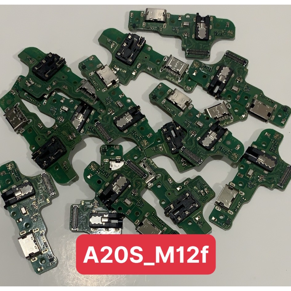 Cụm chân sạc mic tai nghe sam sung a20s m12 có ic sạc nhanh như zin máy