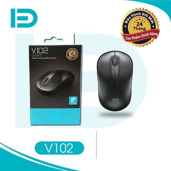 Chuột Quang Không Dây FD V102 Kèm Pin