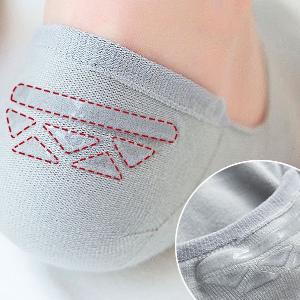 Tất lười nữ có đệm cao su chống trượt gót chân