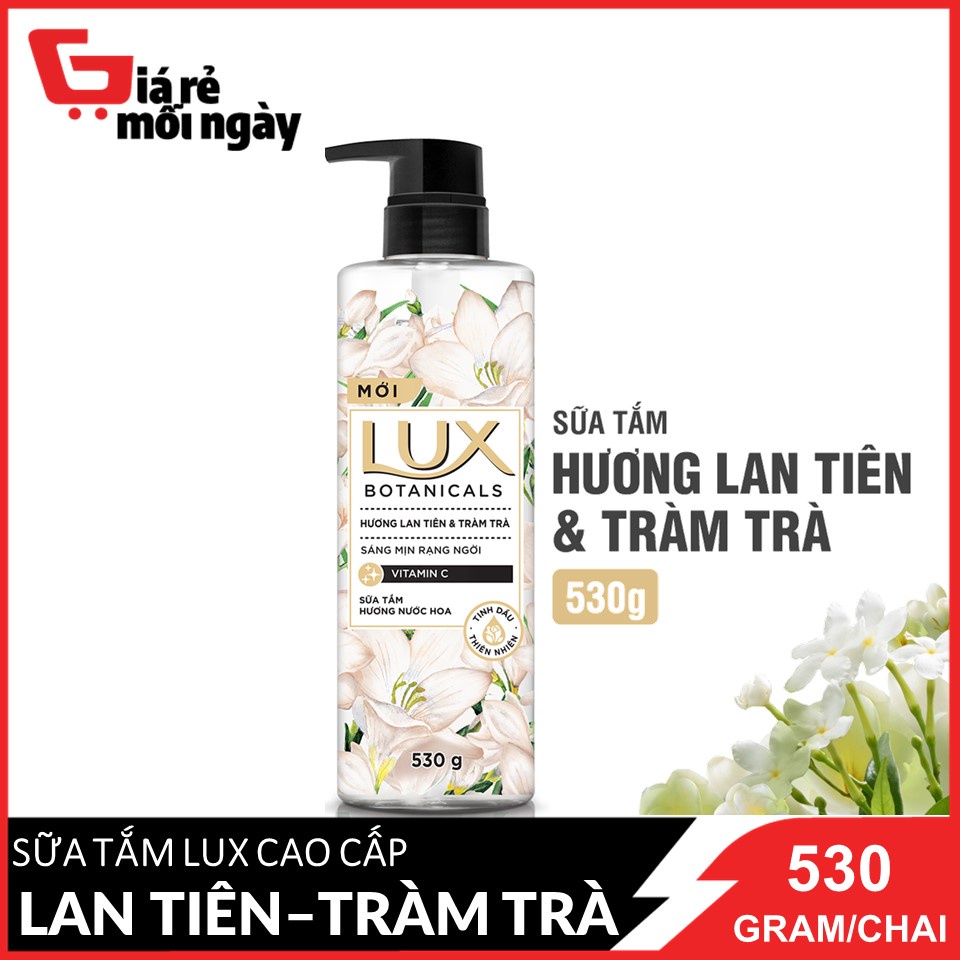 Sữa tắm Lux mới cao cấp Hương Lan Tiên và Tràm Trà (Trắng) 530g