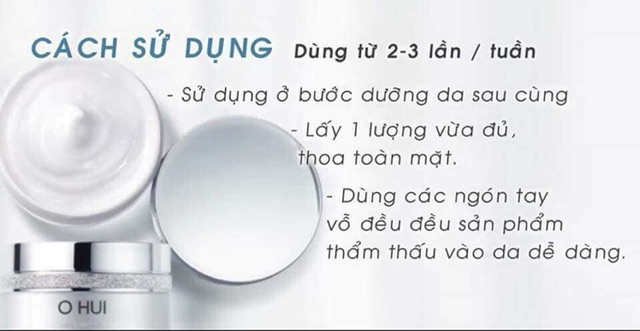 Mặt nạ ngủ dưỡng trắng da không kích ứng Ohui Extreme White Sleeping Mask 100ml - mỹ phẩm Ohui Công ty chính hãng Hàn