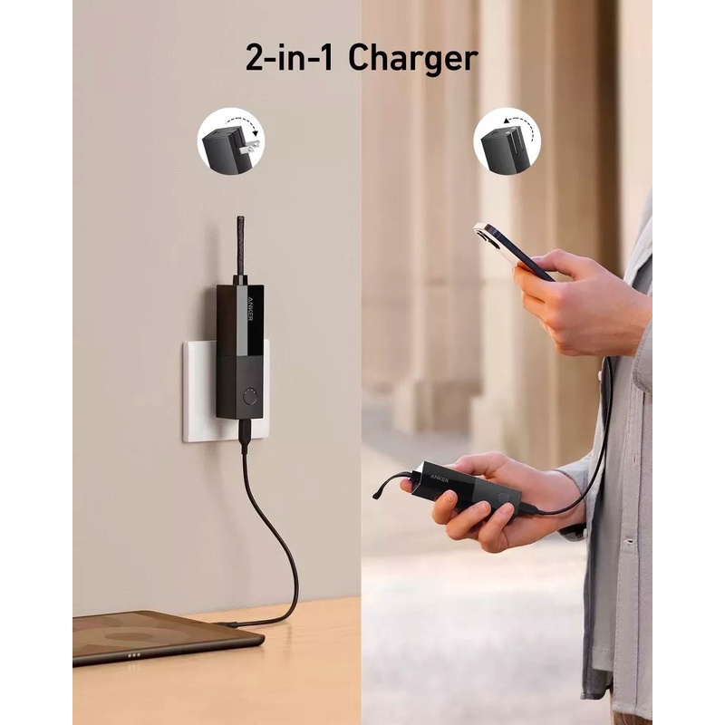 Củ sạc kiêm pin dự phòng Anker PowerCore Fusion 5000mah - A1633 sạc nhanh 20w ip 13 14