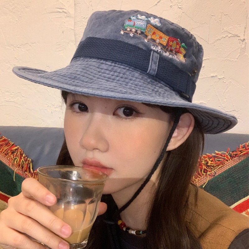 Mũ Lưỡi Trai Denim Thêu Họa Tiết Thời Trang Xuân Hè Dành Cho Người Lớn