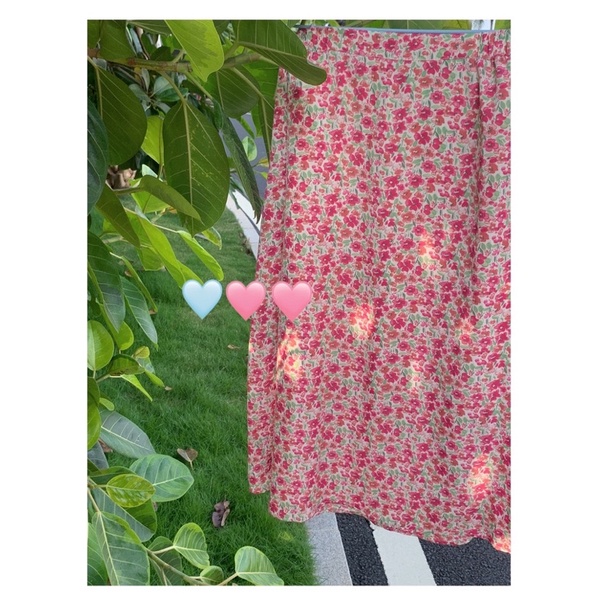 Chân váy hoa nhí vintage dáng suông A Ulzzang style🌸 Cv6655 Hàng Quảng Châu
