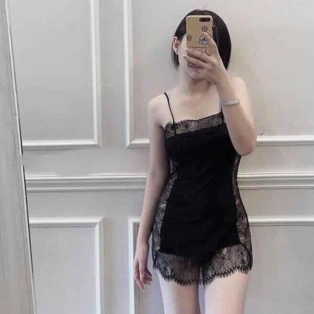 Váy ngủ sexy ren ngực ren hông gợi cảm với màu trắng tinh khôi kèm hình thật khách chụp | BigBuy360 - bigbuy360.vn