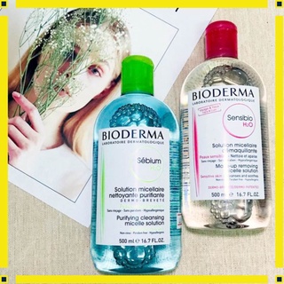 Nước Tẩy Trang Bioderma Pháp H2O 500ml xanh - hồng house_beaute