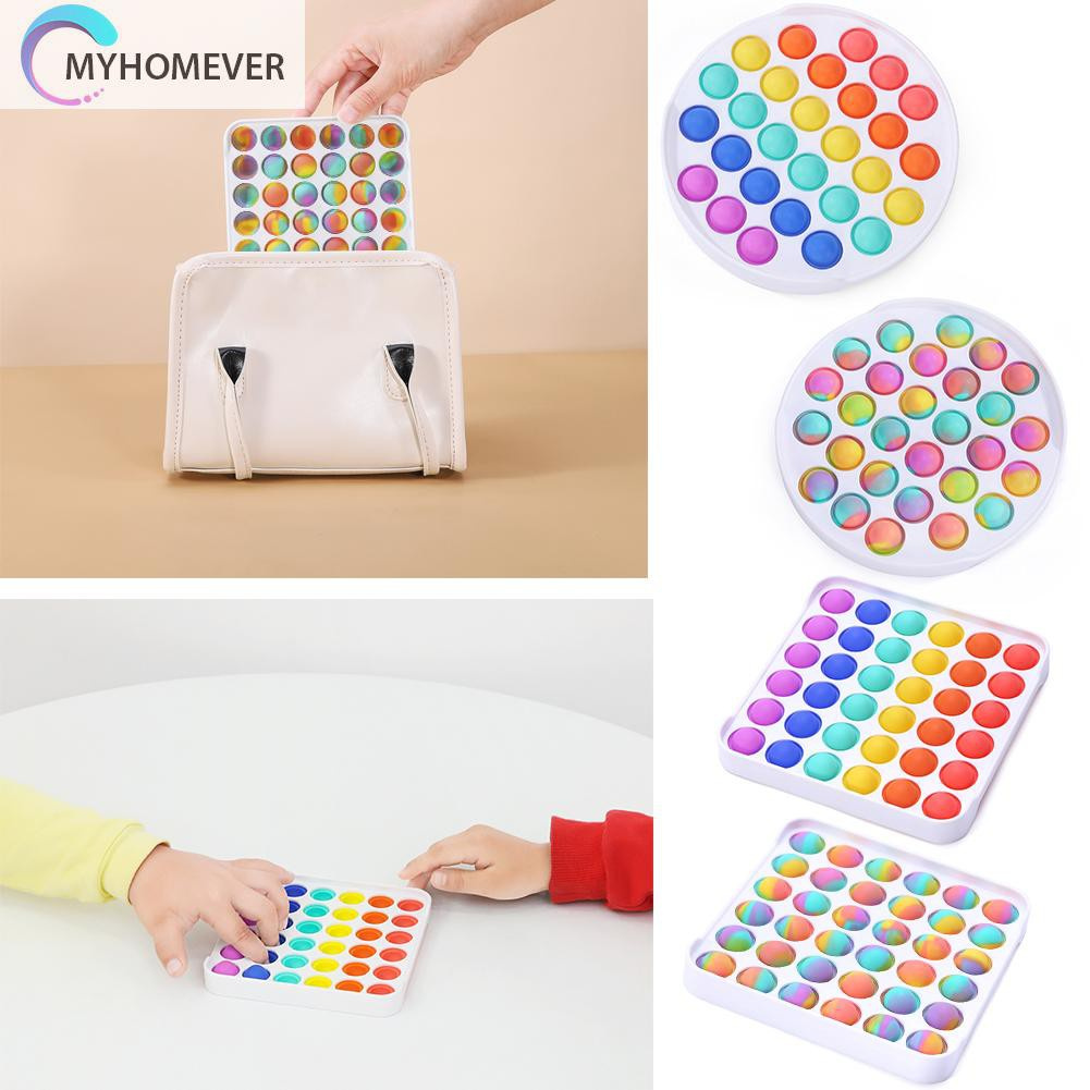 Đồ chơi bóp bong bóng màu cầu vồng tie dye giải tỏa căng thẳng cho người bệnh tự kỉ