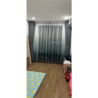 Vải rèm voan thêu trắng chân nữ hoàng. Vải rèm cửa sổ, rèm phòng khách, rèm phòng ngủ