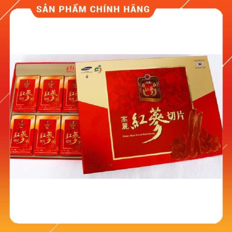 Hồng Sâm Thái Lát Sambok Tẩm Mật Ong Hàn Quốc, Hộp 200gr