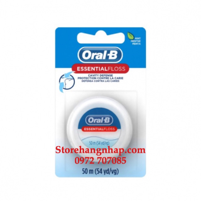 Chỉ Tơ Nha Khoa Oral-B Essential Floss 50m-Mỹ