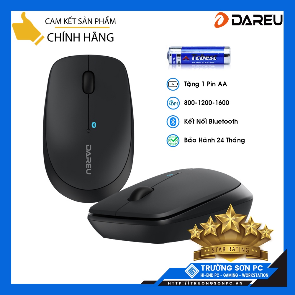 Chuột Không Dây Bluetooth DAREU LM108B/ Quang Có Dây NEWMEN N107 | Chính Hãng Bảo Hành 24 Tháng