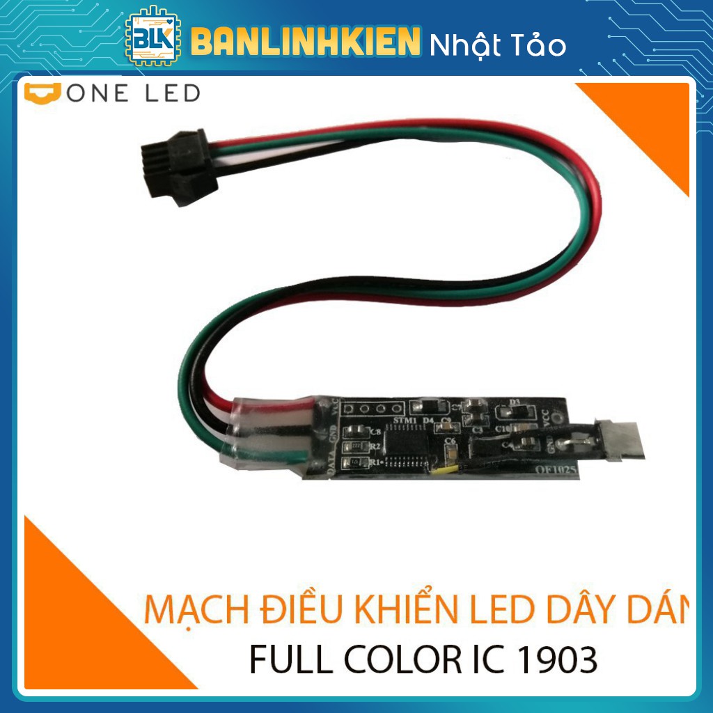 Mạch điều khiển LED DÂY DÁN FULLCOLOR 1903 OneLED (tặng kèm remote 24 phím)