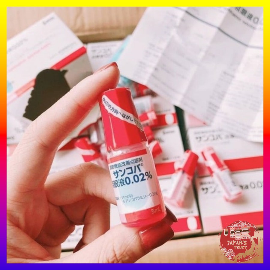 Nước nhỏ mắt Sancoba 0.02% 5ml Nhật Bản - Hỗ trợ người cận thị - Điều tiết chứng mỏi mắt