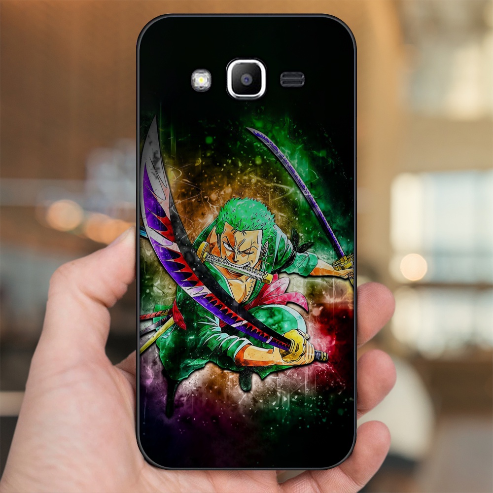 Ốp lưng Samsung J2 Prime, J3 2016, J5 2015 viền đen in hình Zoro One Piece
