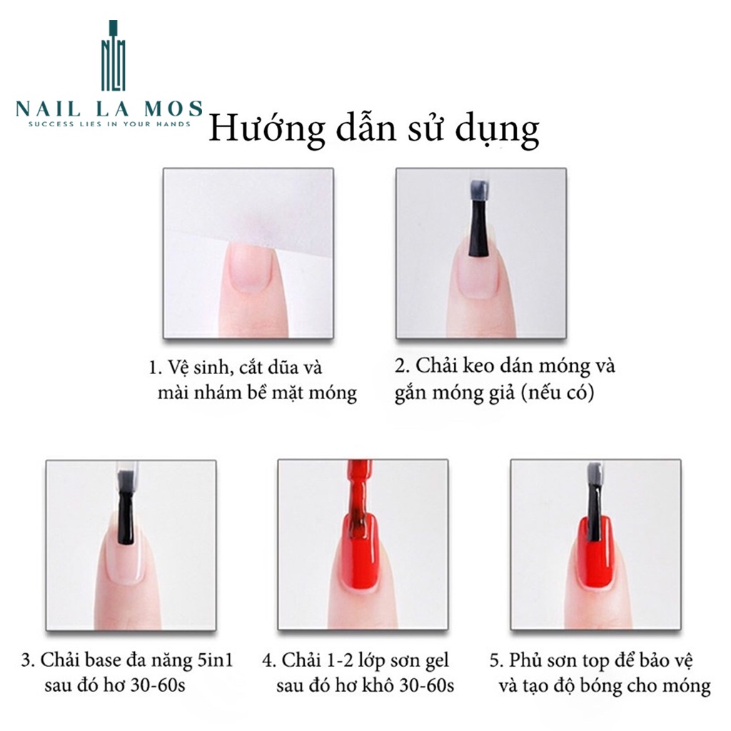 Sơn gel base đa năng 5in1 Vinimay chính hãng