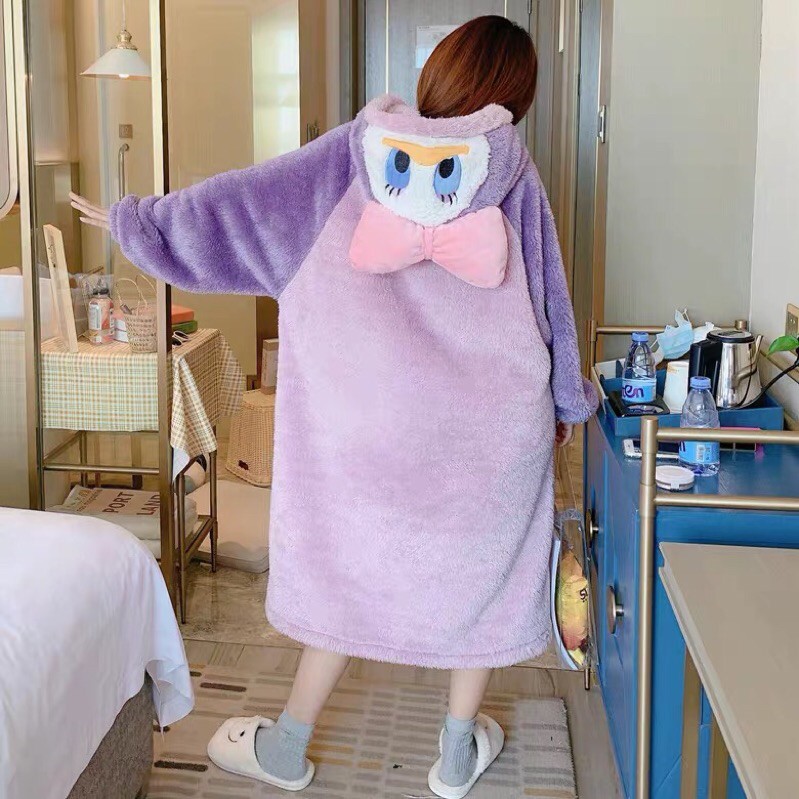 Váy ngủ lông cừu phong cách Hàn Quốc - Sẵn | BigBuy360 - bigbuy360.vn