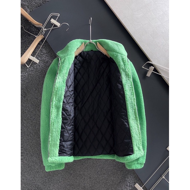 Áo khoác lông cừu cho nam thương hiệu Chrome Heart cao cấp màu xanh thời trang