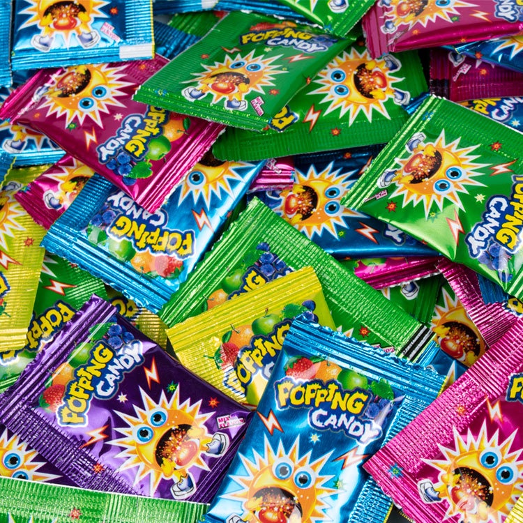 [ Trở về tuổi thơ ] Combo 1000g Kẹo Nổ Striking Popping Candy vị hoa quả ăn vặt đã nghiền