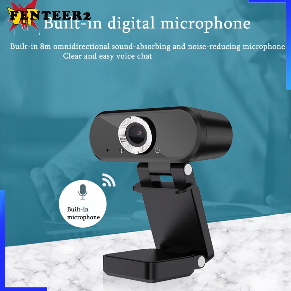 (Fenteer2 3c) 1080p Webcam W / Mic Cho Máy Tính