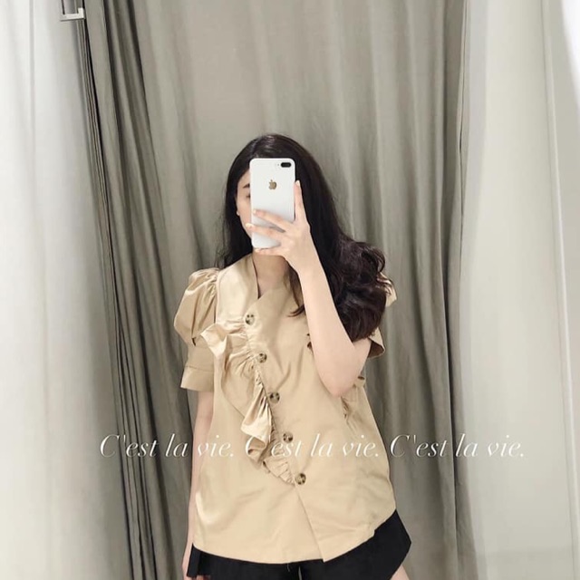 ÁO CỘC TAY KHUY CHÉO #175k