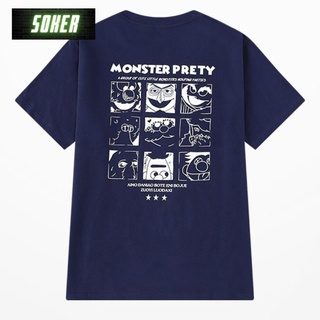 Áo T-shirt hình hoạ Monster Prety