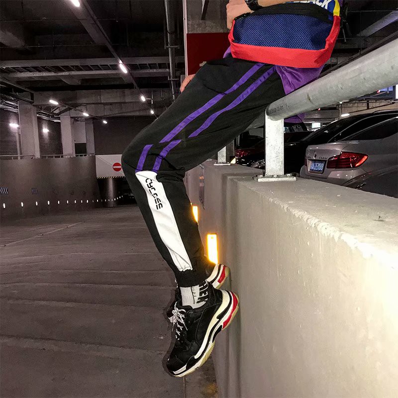 Men's fashion striped wide leg pants | BigBuy360 - bigbuy360.vn