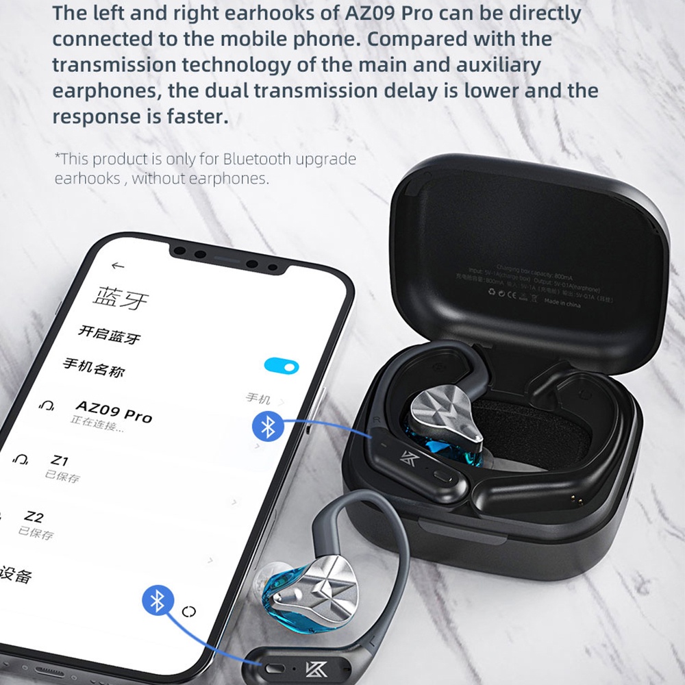 Tai nghe không dây Dạng Móc Tai Cho KZ KZ AZ09 PRO KZ ZSN EDX ZEX ZS10 PRO EDS DQ6S ZES DQ6 ZAS