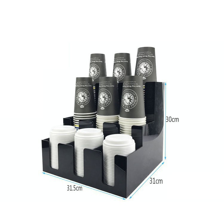 Giá, Kệ đựng ly, cốc trà sữa mika 3 tầng  loại tốt