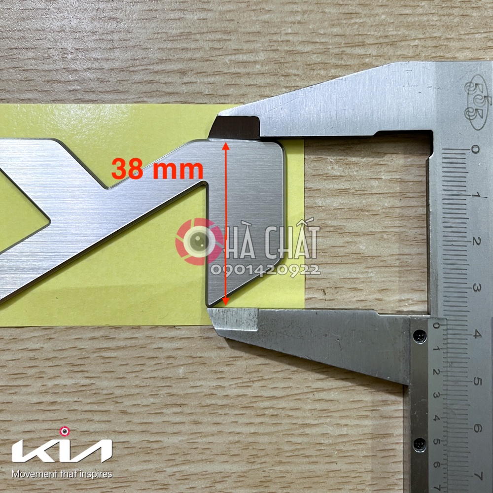 Logo KIA mới 2021 gắn ba đờ xốc & đuôi xe 160 mm 🚘 Dùng cho K3, Cerato, Sorento ... 🎯 Bảo hành 100% là hàng chính hãng