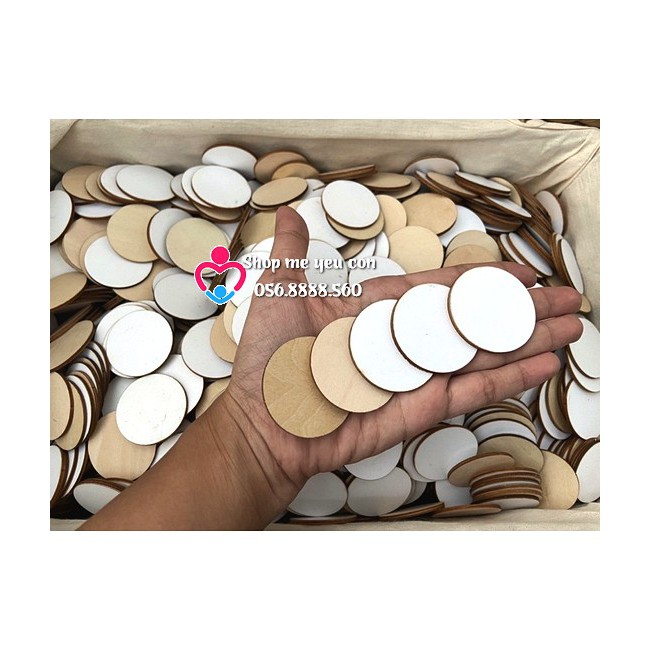 Dot gỗ mộc - hạt gỗ tròn và những trò chơi học liệu cho bé