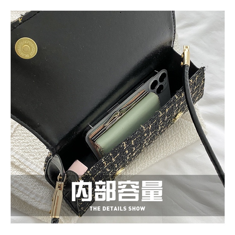 Túi Đeo JASMIN NOIR Chéo Bằng Len Thiết Kế Nhỏ Gọn Giản Dị Dành Cho Nữ