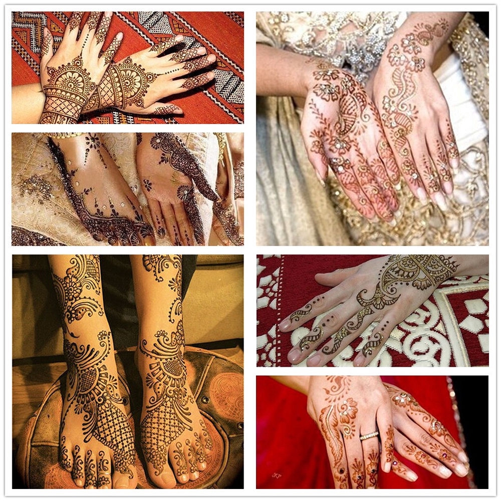 Body Paint Body Art Temporary Tattoo Indian Henna Mehndi Cone Makeup Tools Women Paste Cones Waterproof Professionally