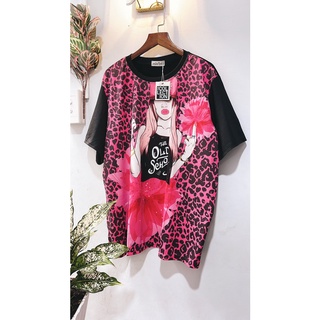 áo thun thái unisex bigsize[da beo hồng KY35