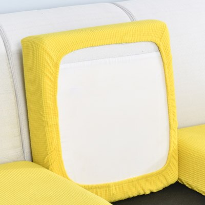 Vỏ Bọc Đệm Ghế Sofa Co Giãn Màu Trơn Trang Trí Nhà Cửa