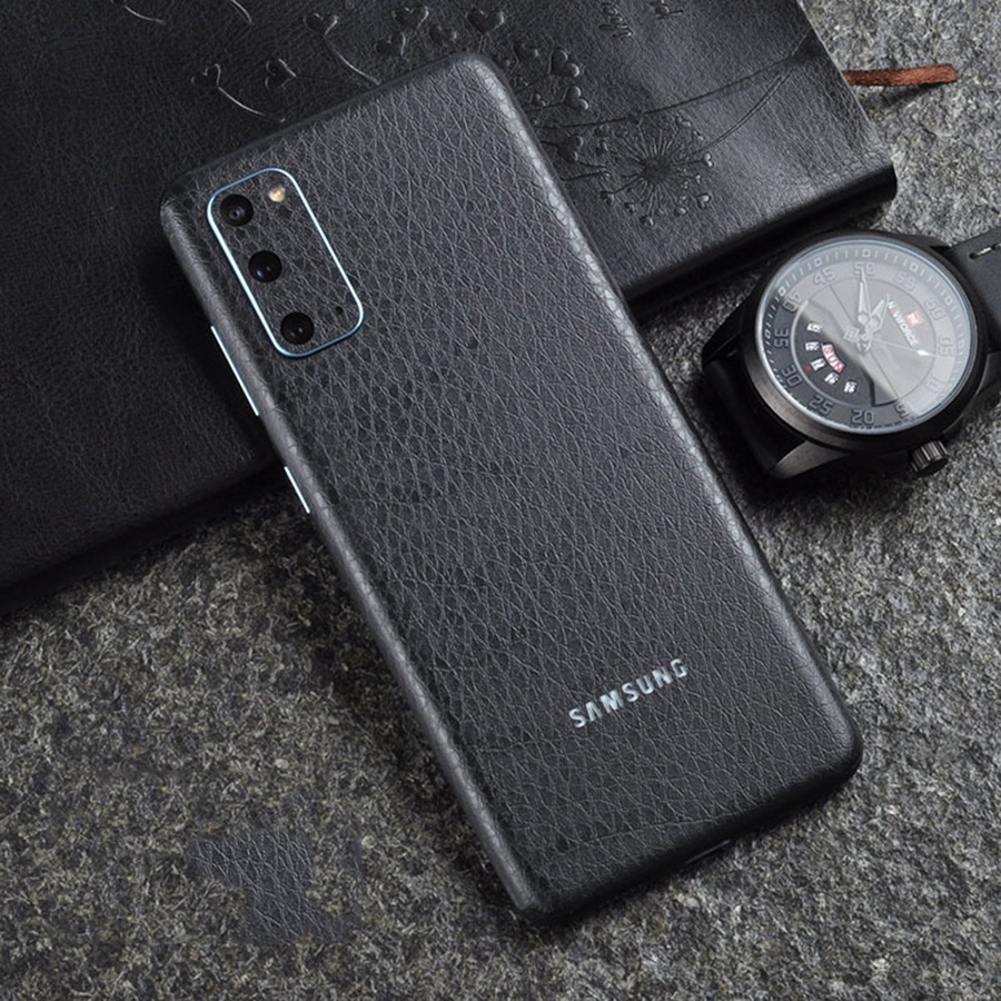 Dán mặt lưng skin vân giả da Samsung S23 ultra NOTE 10 PLUS NOTE 10 S22 S20 ultra Note 20 S10 PLUS S10 5G NOTE 8 NOTE 9