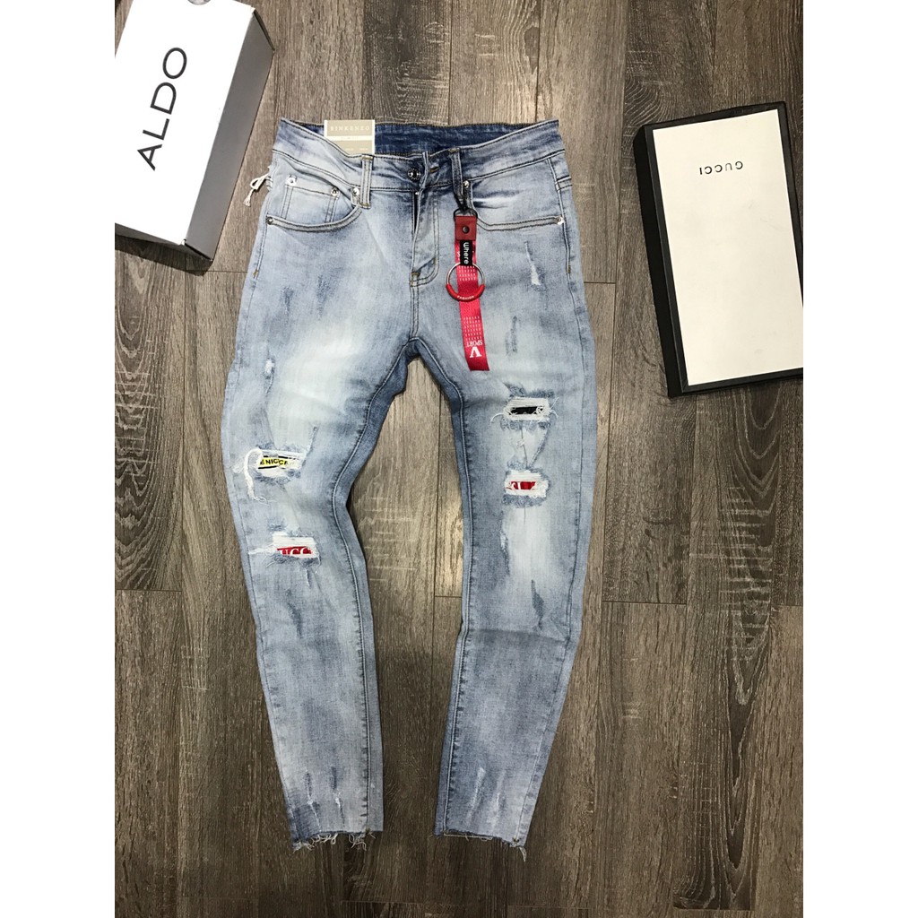 Quần jean nam ống côn dáng Skinny 863371