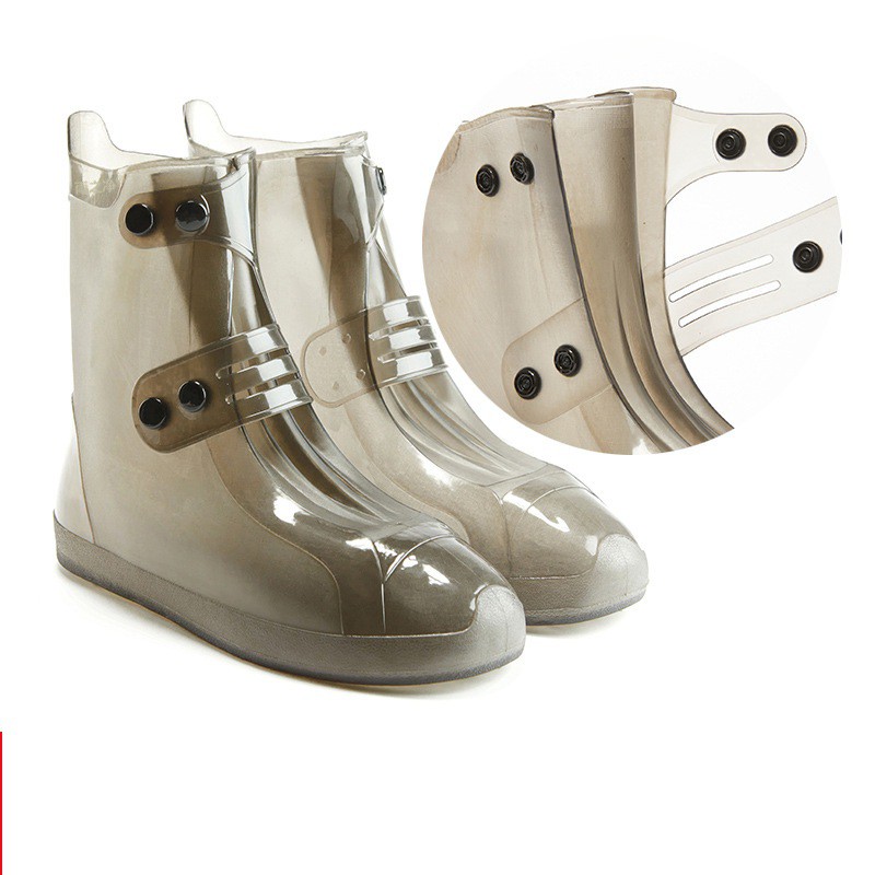 Bọc giày đi mưa cổ cao đế chống trơn trượt nhựa dày mềm dẻo bền thích hợp cả nam và nữ | WebRaoVat - webraovat.net.vn
