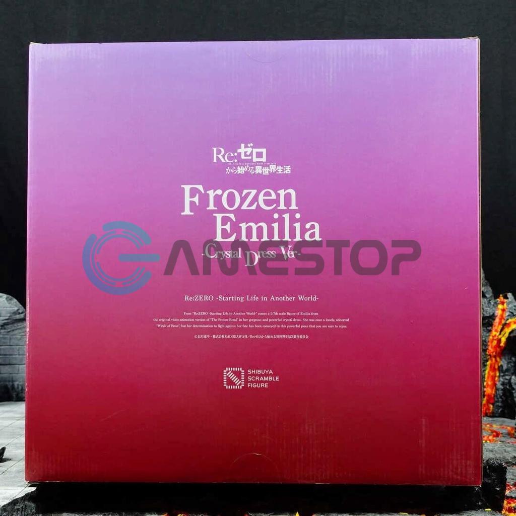Mô hình emilia crystal dress ver dòng re zero 1/7 scale shibuya scramble figure 35cm alpha satellite RZAS02