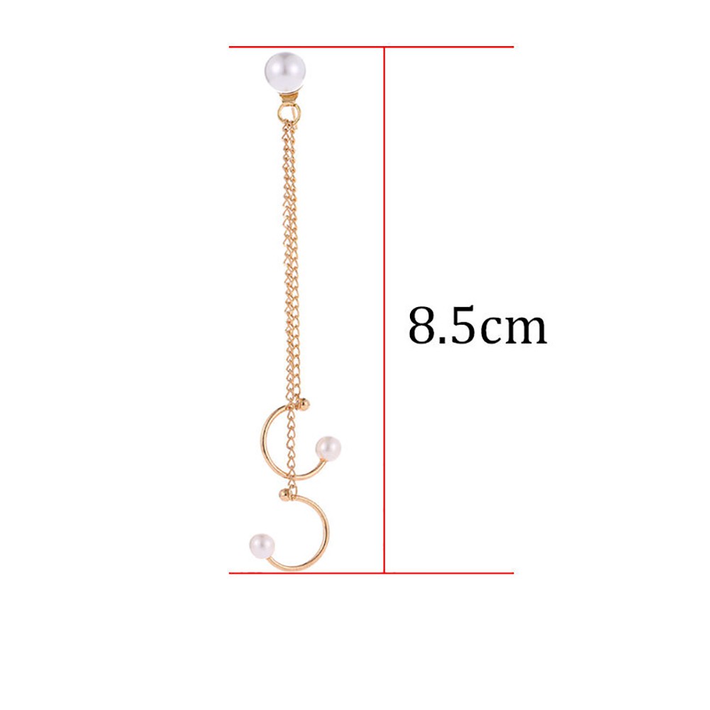 1 Khuyên Vành Tai Đính Ngọc Trai Nhân Tạo Thời Trang Dành Cho Nữ