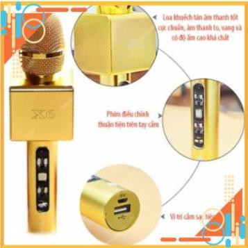 Mic karaoke bluetooth X6 chất lượng cao