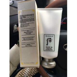 Sữa rửa mặt đông y dưỡng trắng da Whoo Brightening Cleansing Foam 180ml - Ohui chính hãng