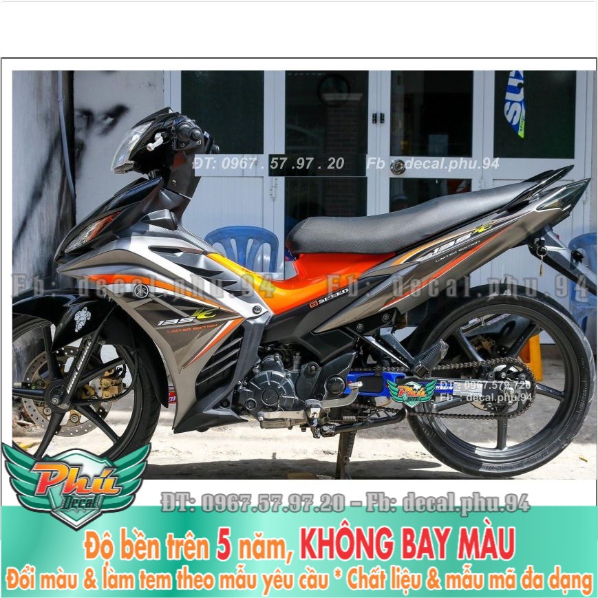 Tem rời Exciter 135 Xám Cam (H)