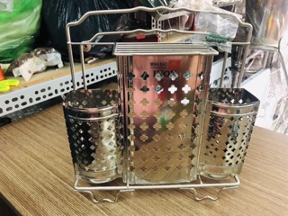Kệ để dao thớt inox 201 (cao cấp)