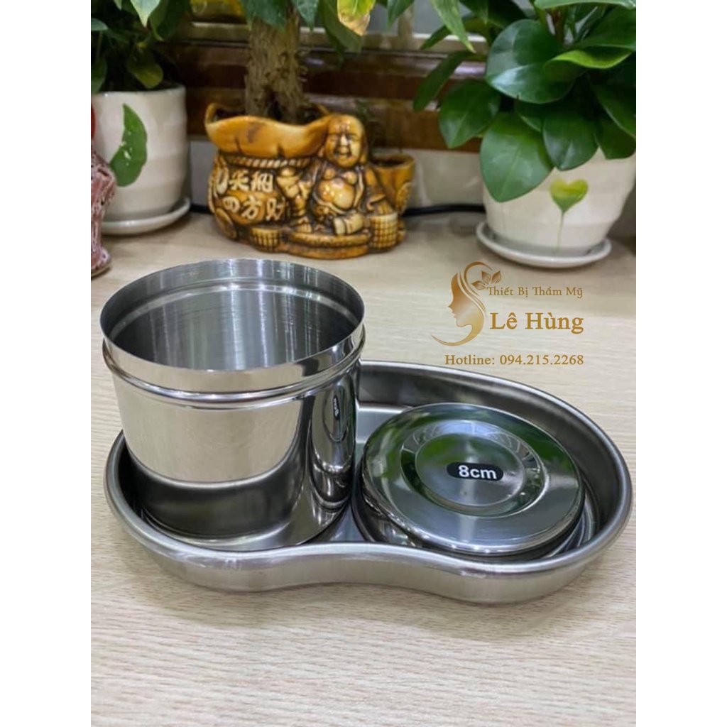 Khay hạt đậu inox phun xăm