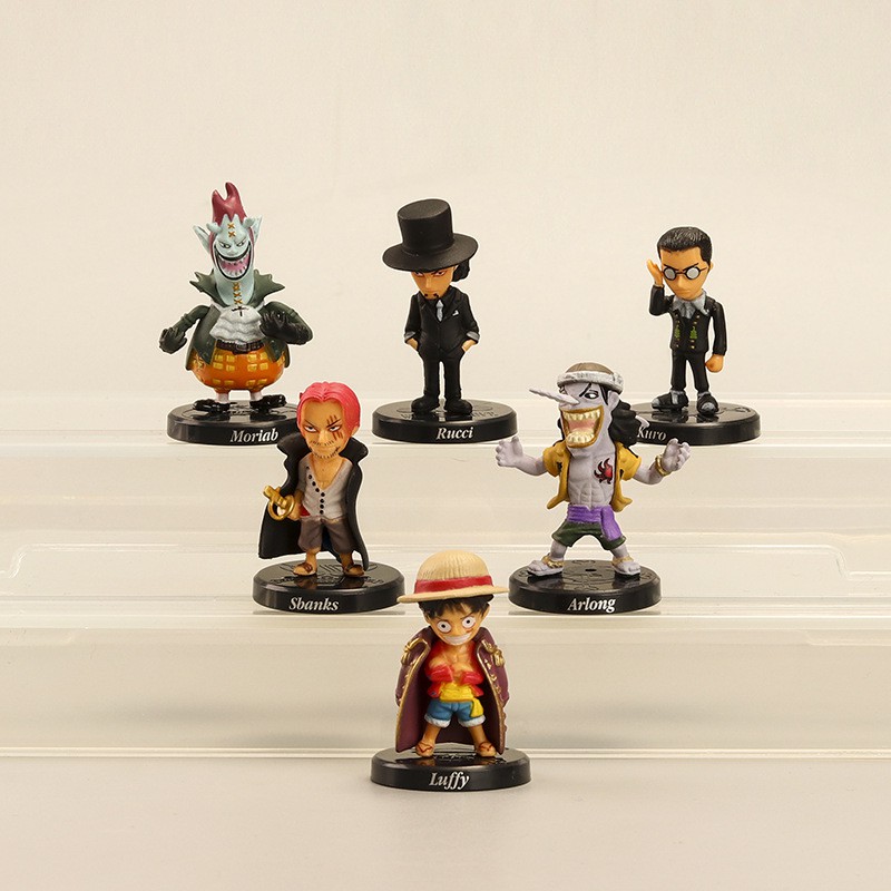 Set 12 mô hình nhân vật One Piece - 5cm
