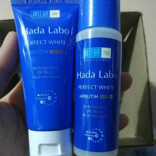 Sữa rửa mặt 25g / lotion 40ml dưỡng trắng hada labo