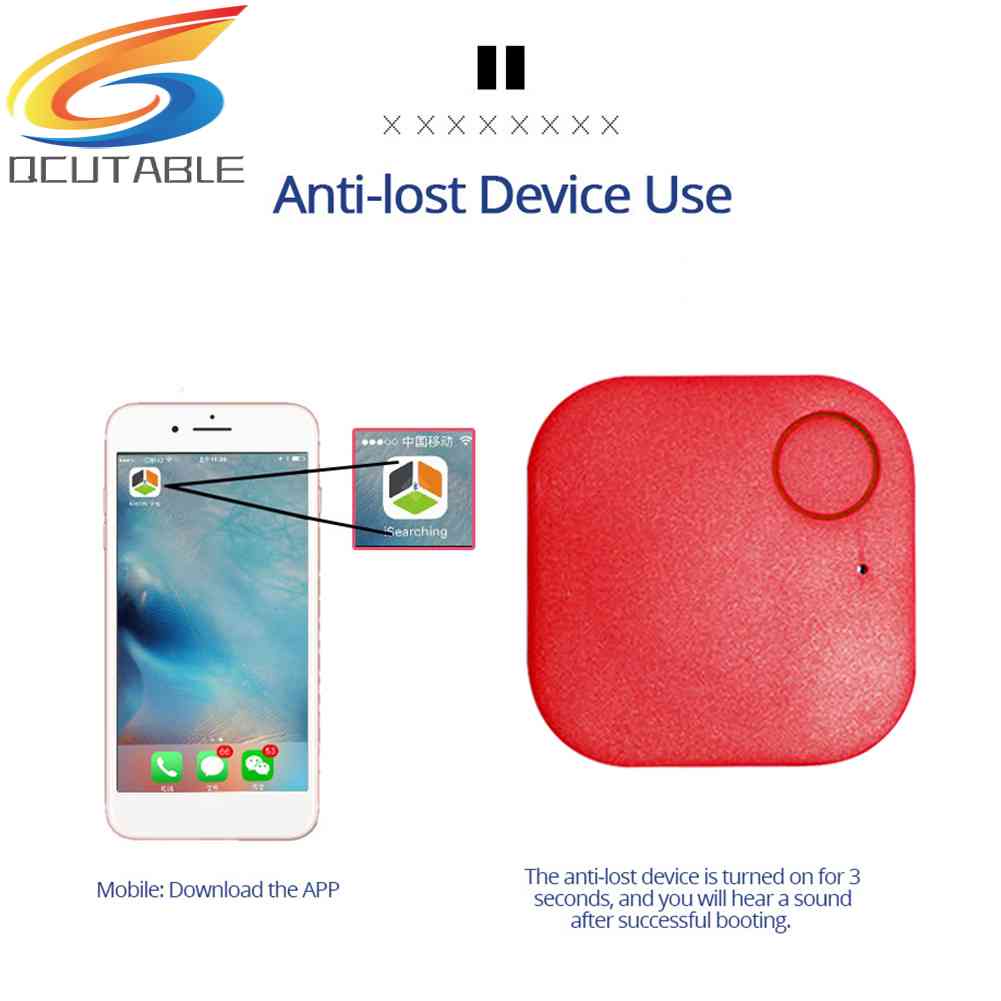 Thiết Bị Định Vị Bluetooth Chống Thất Lạc Hình Vuông Mini Thông Dụng Cho Xe Hơi