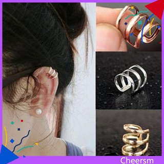 1 Khuyên Vành Tai 3 Vòng Đơn Giản Có Thể Điều Chỉnh Cho Nữ