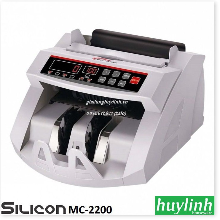 Freeship Máy đếm tiền Silicon MC-2200